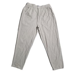 Vintage Gina Peters Cotton Pants Women’s Size M High Rise Pleated Cottagecore